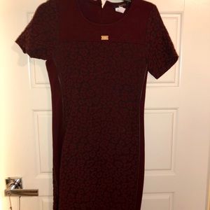 Burgundy dress